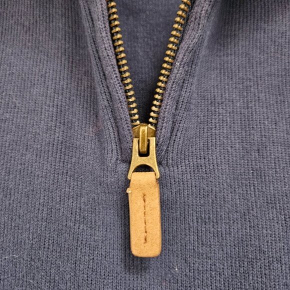 Island Shores Blue 1/4 Zip Pullover Sweater - Picture 5 of 9